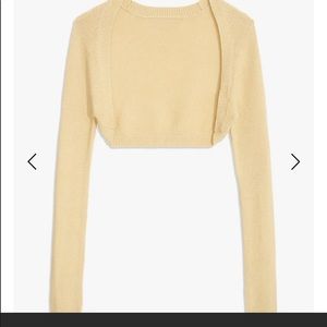 NWT WWW / Danielle Bernstein cropped sweater - taupe